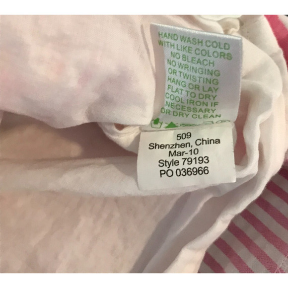 Lilly Pulitzer Bowen Buy Local Sewn Patch Patchwork Strapless Dress - Size 4 - Picture 9 of 9